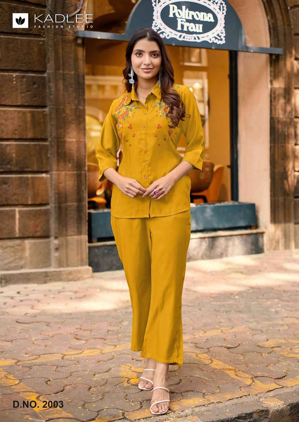 Martina By KADLEE 2001 to 2006 Series Designer Stylish Fancy Colorful Beautiful Party Wear & Ethnic Wear Collection Viscose Slub Print Tops With Bottom At Wholesale Price